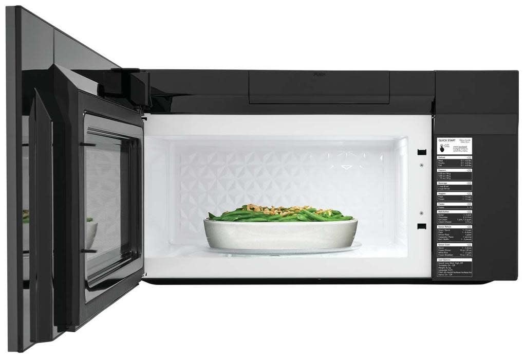 Gallery 30 in. 1.9 cu. ft. Over The Range Microwave with Sensor Cook in Black Stainless Steel