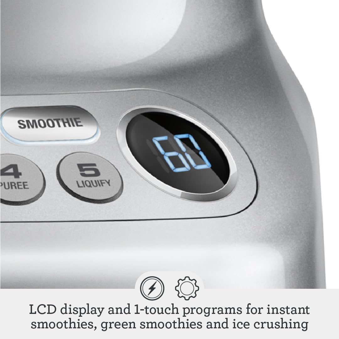 Breville BBL620SIL Fresh and Furious Blender, Silver