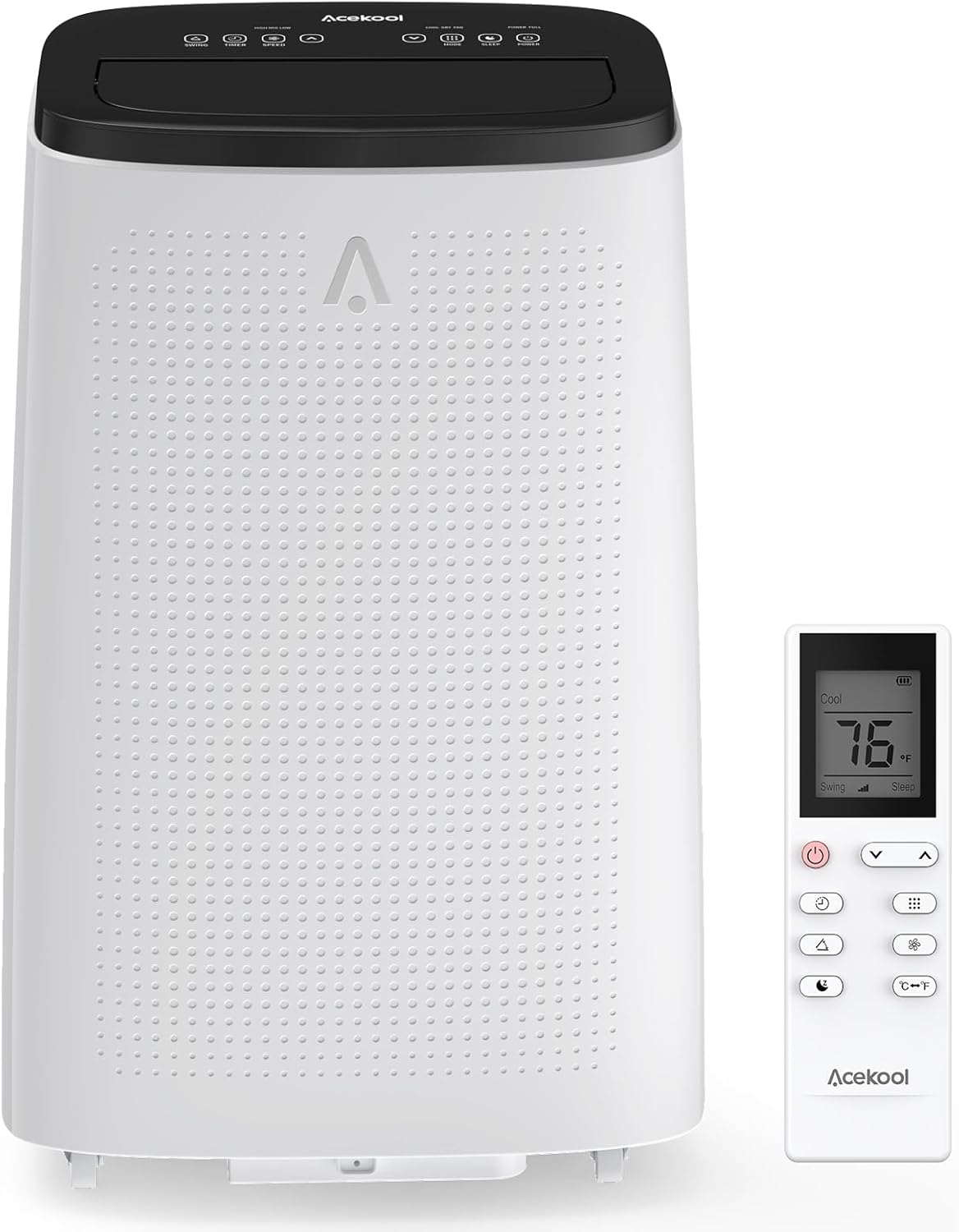 14000 BTU Portable Air Conditioner, 700 Sq Ft Coverage, 3-In-1 Cooling, Fan, Dehumidifier, 50 DB Quiet, Remote & 24-Hour Timer, for Bedroom, Office, Living Room