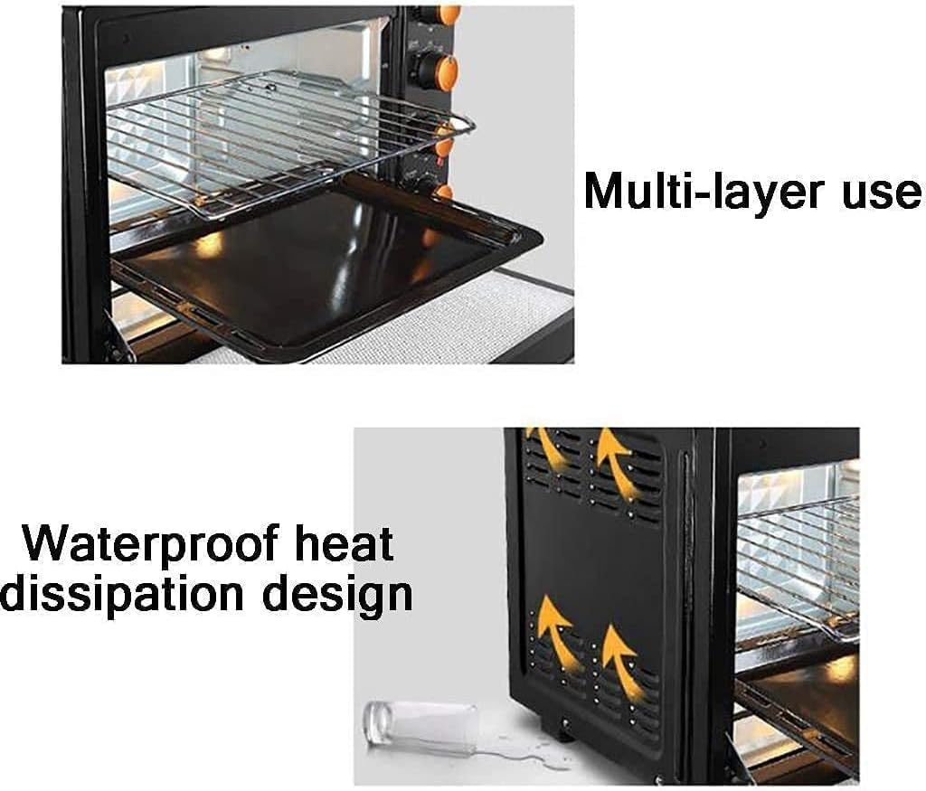 oven mini oven air fryer oven Oven Breakfast Machine Independent Temperature Control 4-Layer Roasting Built-in Lighting Gourmet 32L Mini Ovens Toaster Oven Air Fryer,, Onesize