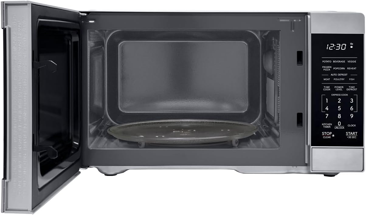 SHARP Compact Countertop Microwave Oven with Removable 10