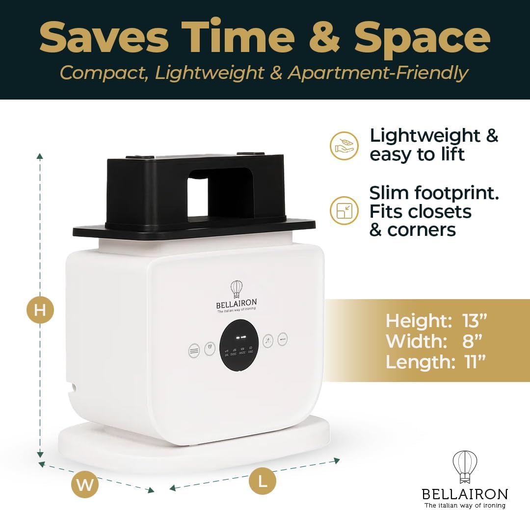 Automatic Hot Air Dryer & Iron – Clothes Dryer and Hands Free Wrinkle Remover for Shirts & Pants-Gentle on All Fabrics - Apartment & Dorm Room Essentials - Ideal Than Any Iron and Steamer