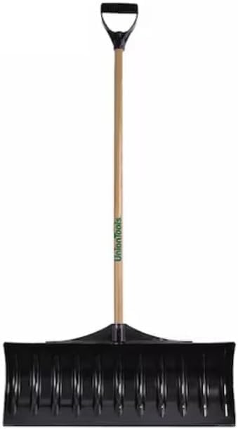 1628600Gr Snow Shovel W/ 30 in W Blade, 42 in L Poly/Wood Handle W/,Replacement for Union Tools OEM
