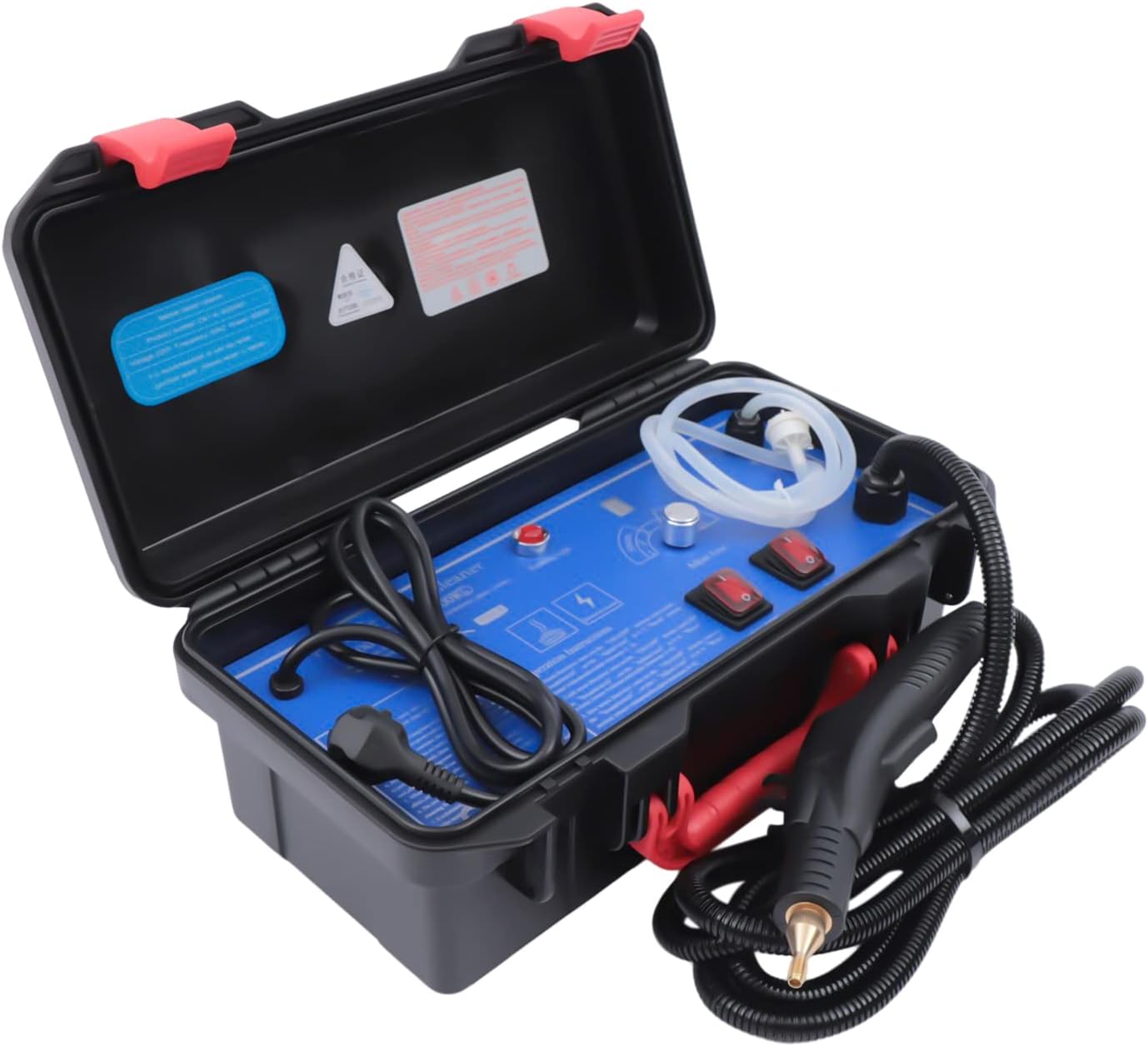 Steam Cleaner Handheld Steam Cleaner for Home & Car 1700W Car Steam Cleaner with 6 Gear Adjust & Extension Rod Portable Steam Cleaning Machine for Dirt, Grease, Grout, Tile, Floor, Car