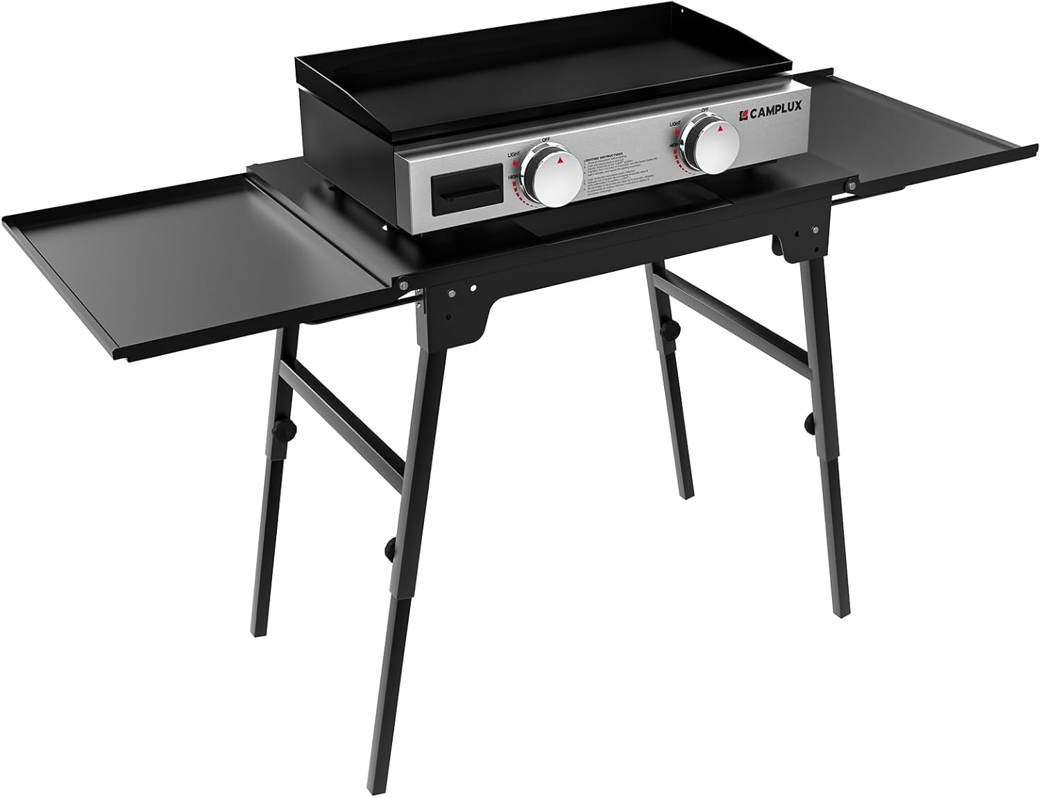 CAMPLUX Propane Griddle Grill GG302S and Protable Grill Table FS52B Combo