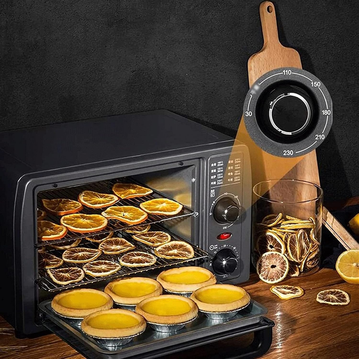 Mini Electric Oven 13L Household Multifunctional Fruit Dryer, Vegetable and Fruit Drying Cake Baking Low Temperature Fermentation Oven