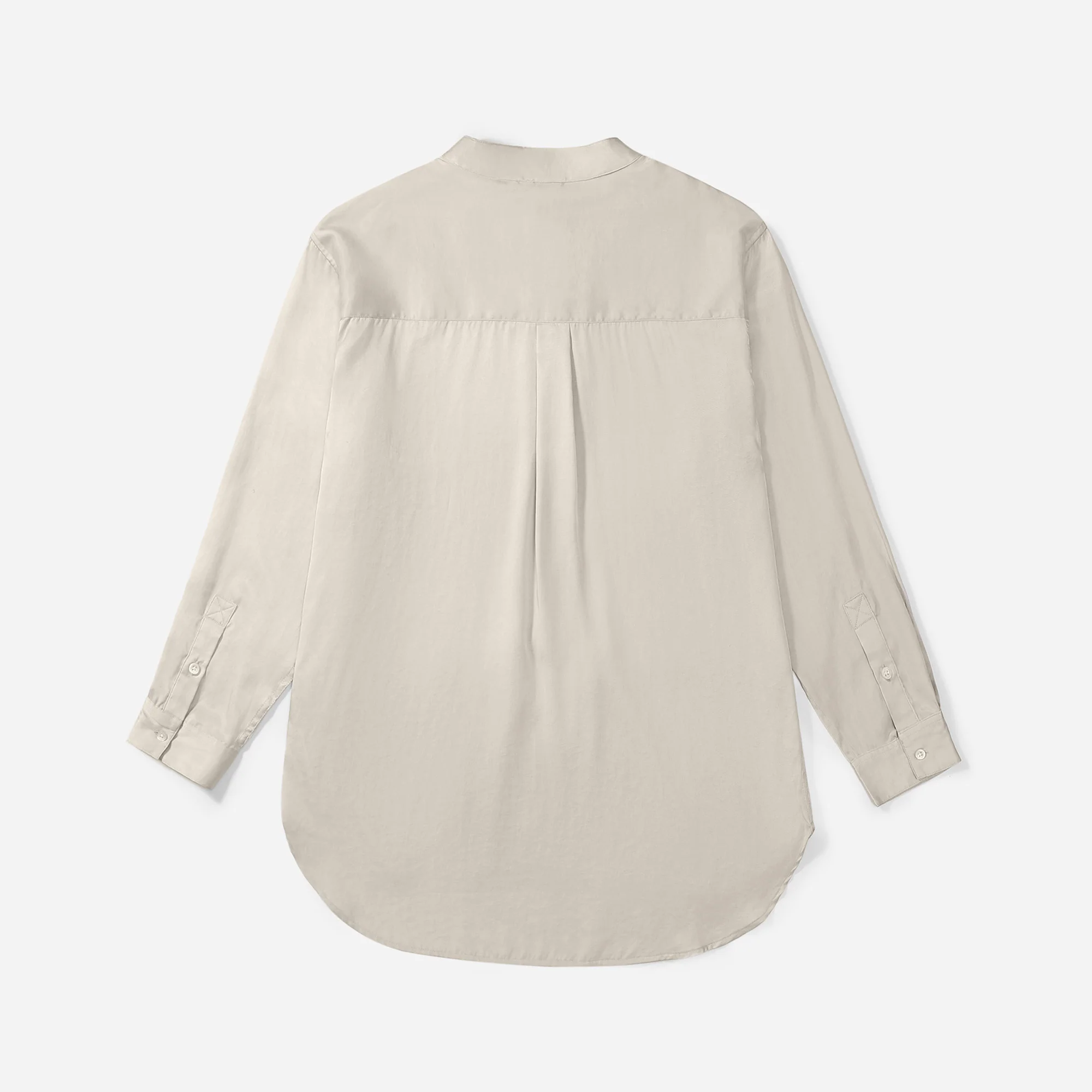 Flow TENCEL™ LUXE Relaxed Mandarin Collar Shirt