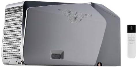 Happybuy 5000 BTU Portable Air Conditioner – 3-Speed Cooling Unit with 24H Timer & 16-32℃ Adjustment, AC/DC Compatible for Tent Camping, RVs & Home Use, Grey