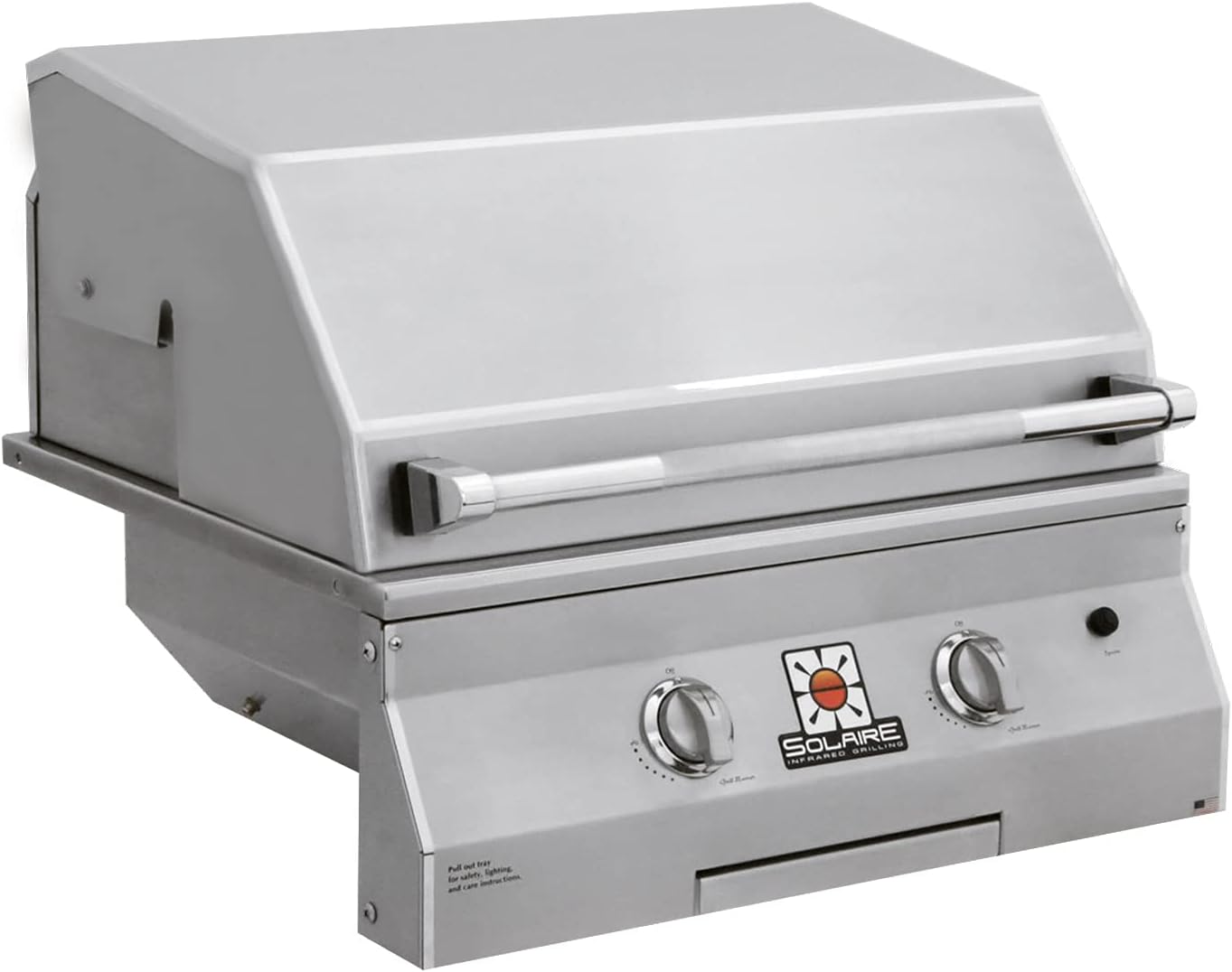 Solaire Deluxe InfraVection Built-in Grill (SOL-IRBQ-27GVIXL-LP), 27-Inches, Propane
