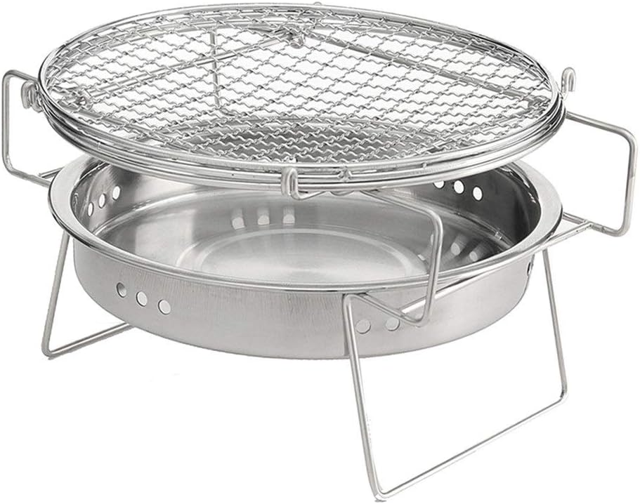 Portable Stainless Steel BBQ Grill Folding BBQ Grill Mini Pocket BBQ Grill Barbecue Accessory For Home Park Camping Picnic Tool