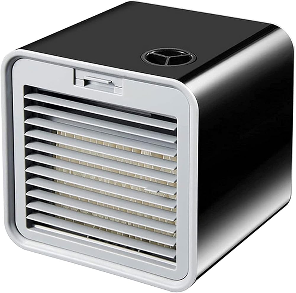 Mini Air Conditioner, Personal Air Cooler Fan, Portable Air Conditioner Fan, Table Air Conditioner Fan for Home, Bedroom Room, Office, Dorm, Car, Camping