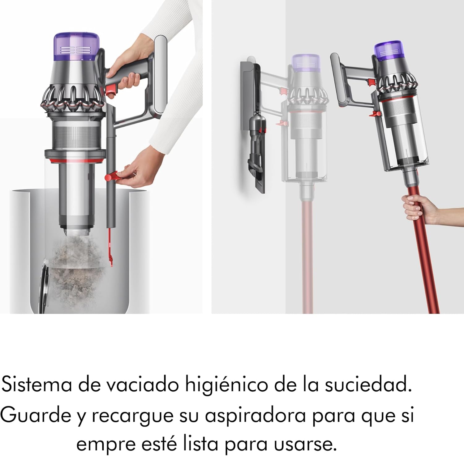 Dyson Outsize Origin Cordless Vacuum, Nickel/Red