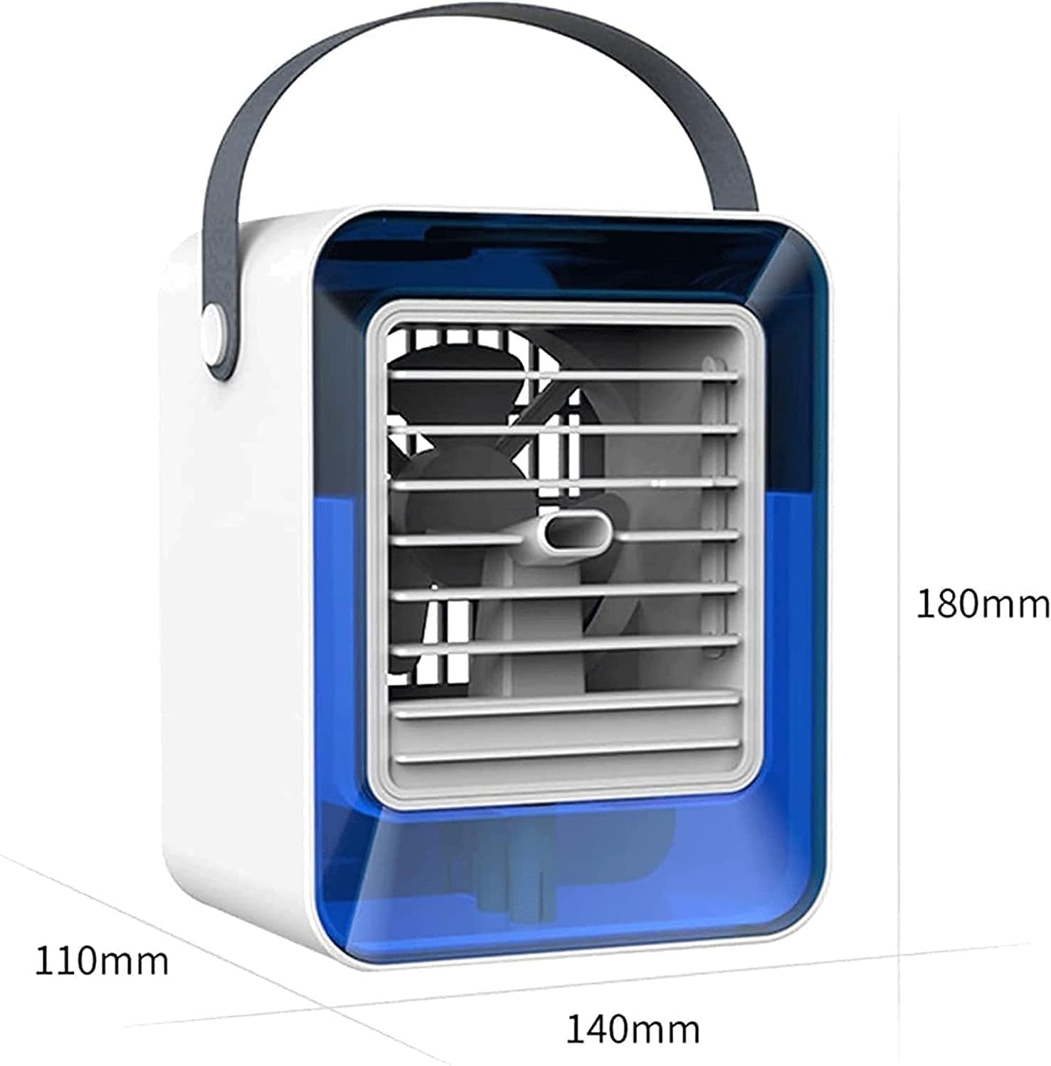 Portable Air Conditioner, Mini Air Conditioner Portable Cooler, Desktop Cool Personal Space, Suitable for Bedside, Office