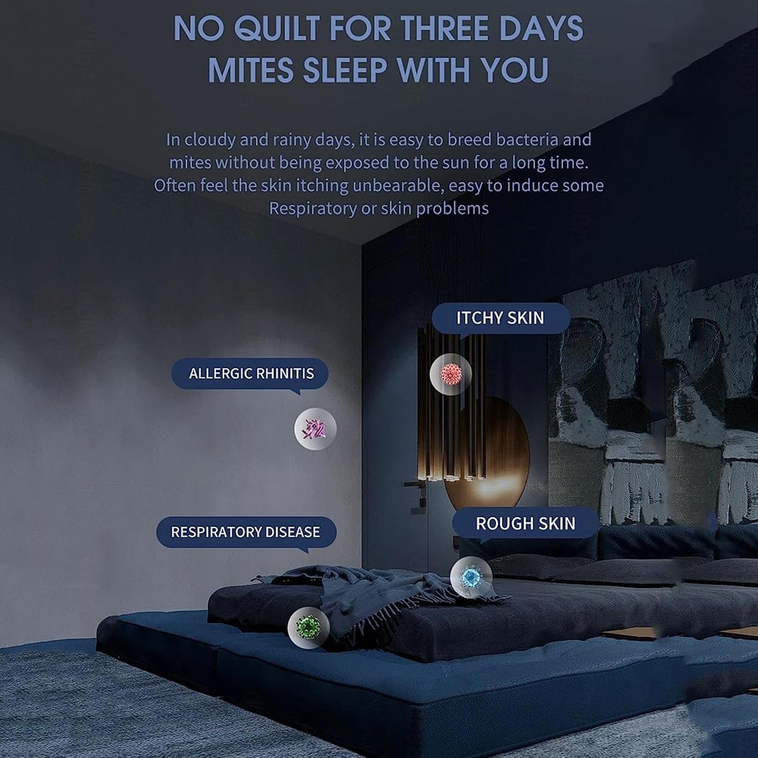 Aspiradora para Colchones De Cama, 3-in-1 Wireless Mattress Vacuum Cordless 14kpa Super Suction Mattress Cleaner Vacuum Effectively Clean Up Bed, Dust and Pet Hair,Green