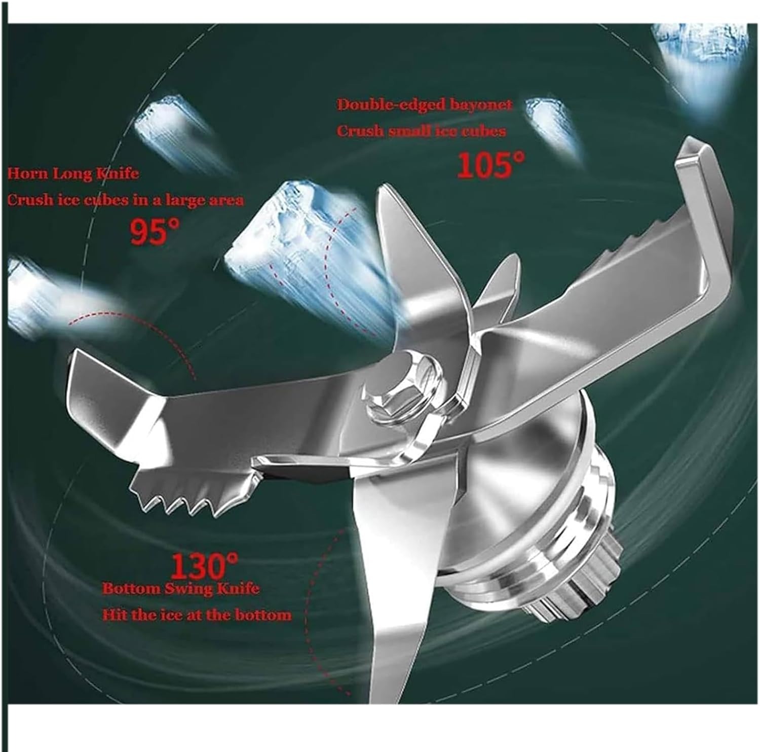 2200W Electric Blender 2000ML Juice Blender with 6-blade Blade 5-speed Adjustable/360° Rotating Stirring/noise Isolation/speed: 17000 Rpm for Juice Ex