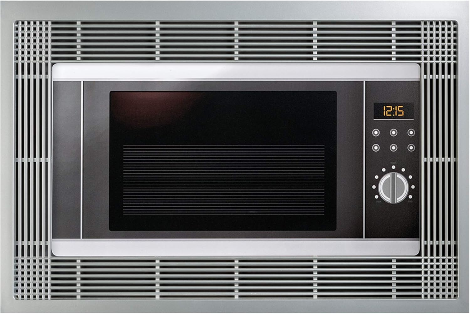 Emuca 8934725 Microwave Framework for Fixing Into Cabinet, Silver/Grey, 60 cm