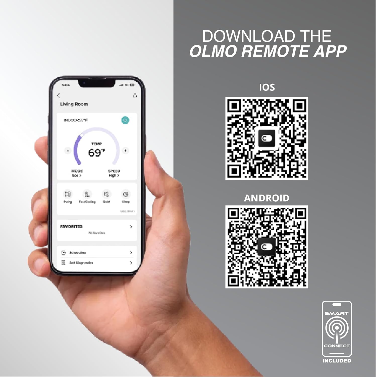 OLMO 36,000 BTU Ductless Mini Split Air Conditioner & Heat Pump – Includes 16FT Installation Kit – 20 SEER2 – 230V – Pre-Charged with R-32 – Heating & Cooling Inverter System