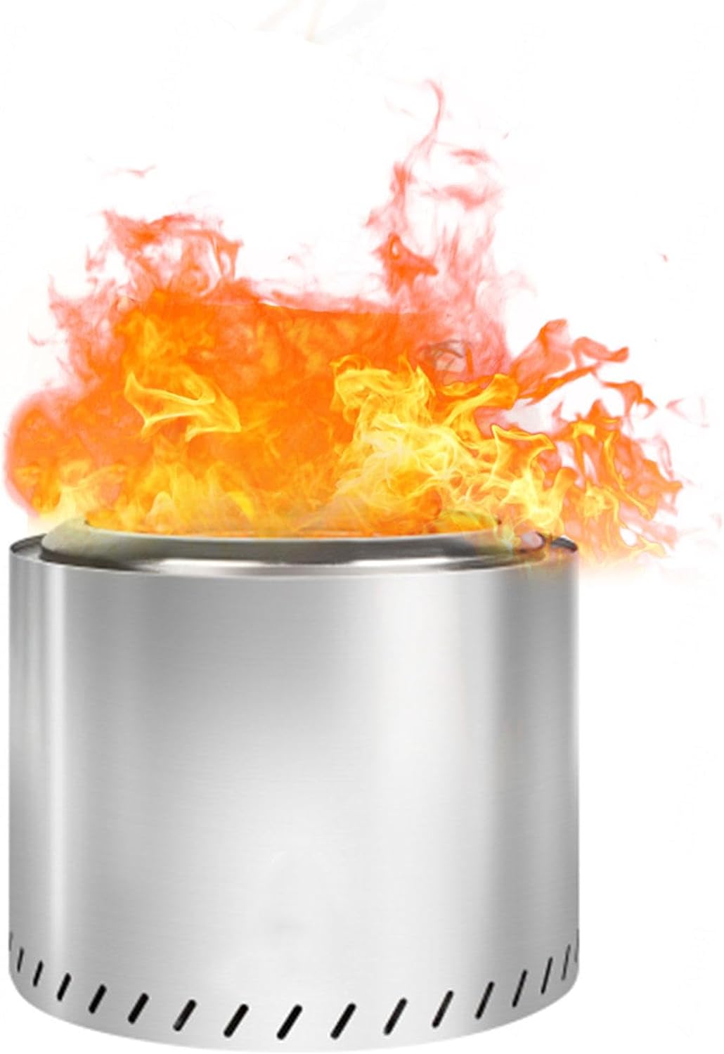 Smokeless Firepit 19.4 Inches Outdoor, Fire Pits for Outside Patio Durable Stainless Steel for Wood Burning, Smokeless Instant Fire Pit for Patio Garden,Camping,Backyard