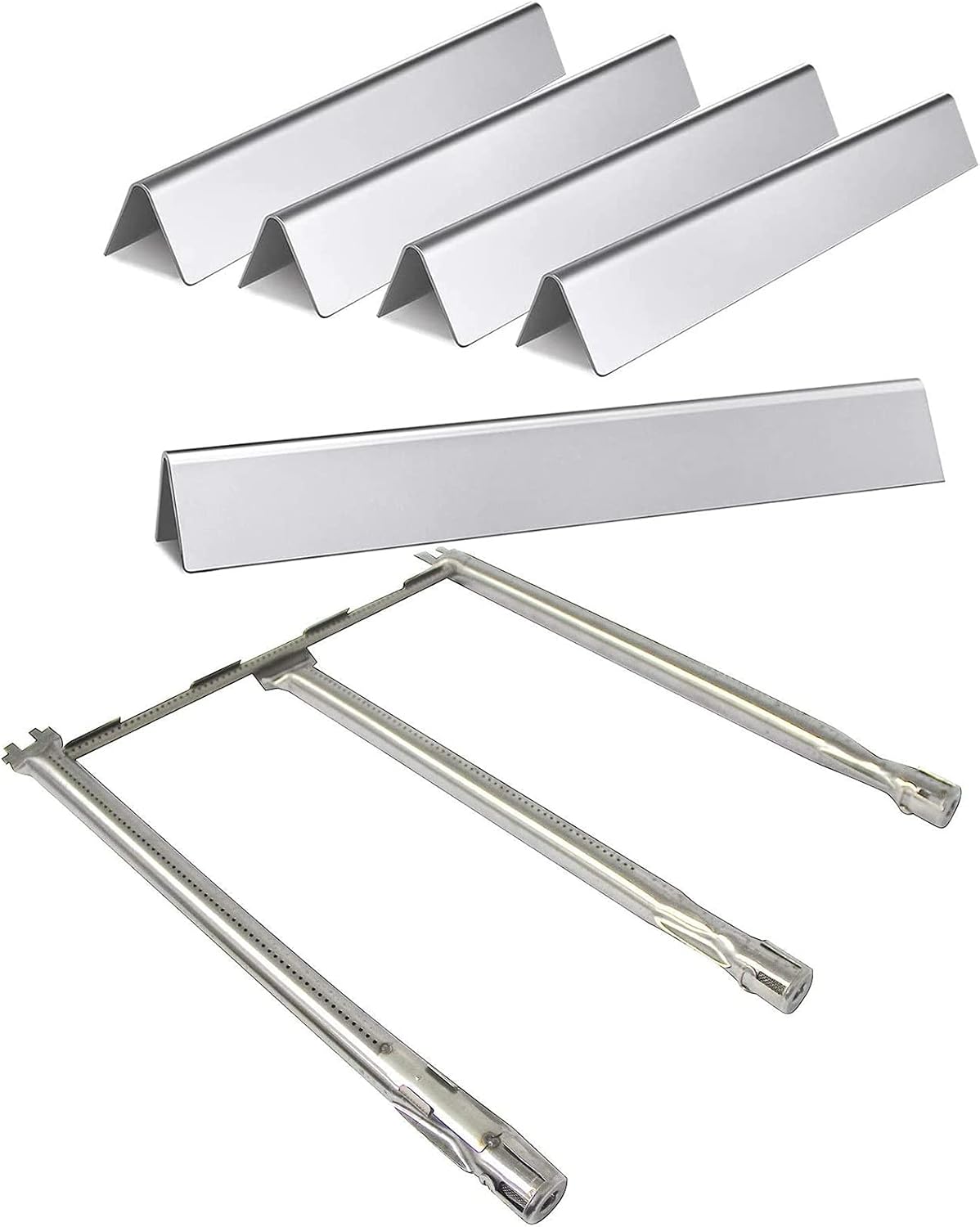 69787, 7636 Flavorizer Bars and Burner Tube Grill Kit for Weber Spirit 300 Series, Spirit E310 S310 E320 S320 E330 S330 SP-330 with Front Control Knobs