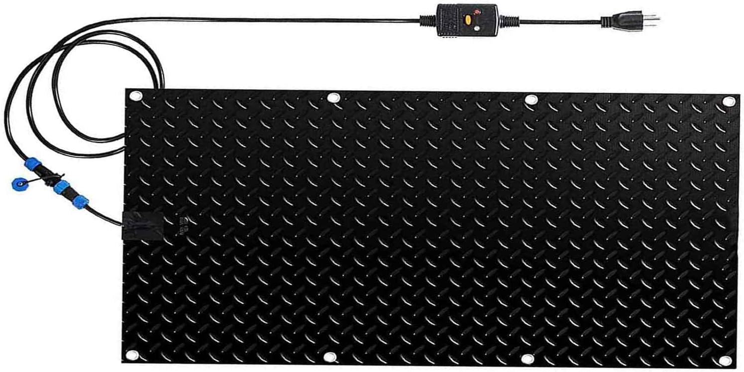 Heated Snow Melting Half Walkway Mat, Heated Snow&Ice Melting Stair Mat, Outdoor No Slip Heated Door Mat, No More Shoveling, Salting and Slipping, for Entran(Size:20 in * 30 in (50.8 cm * 76.2 cm) ( C