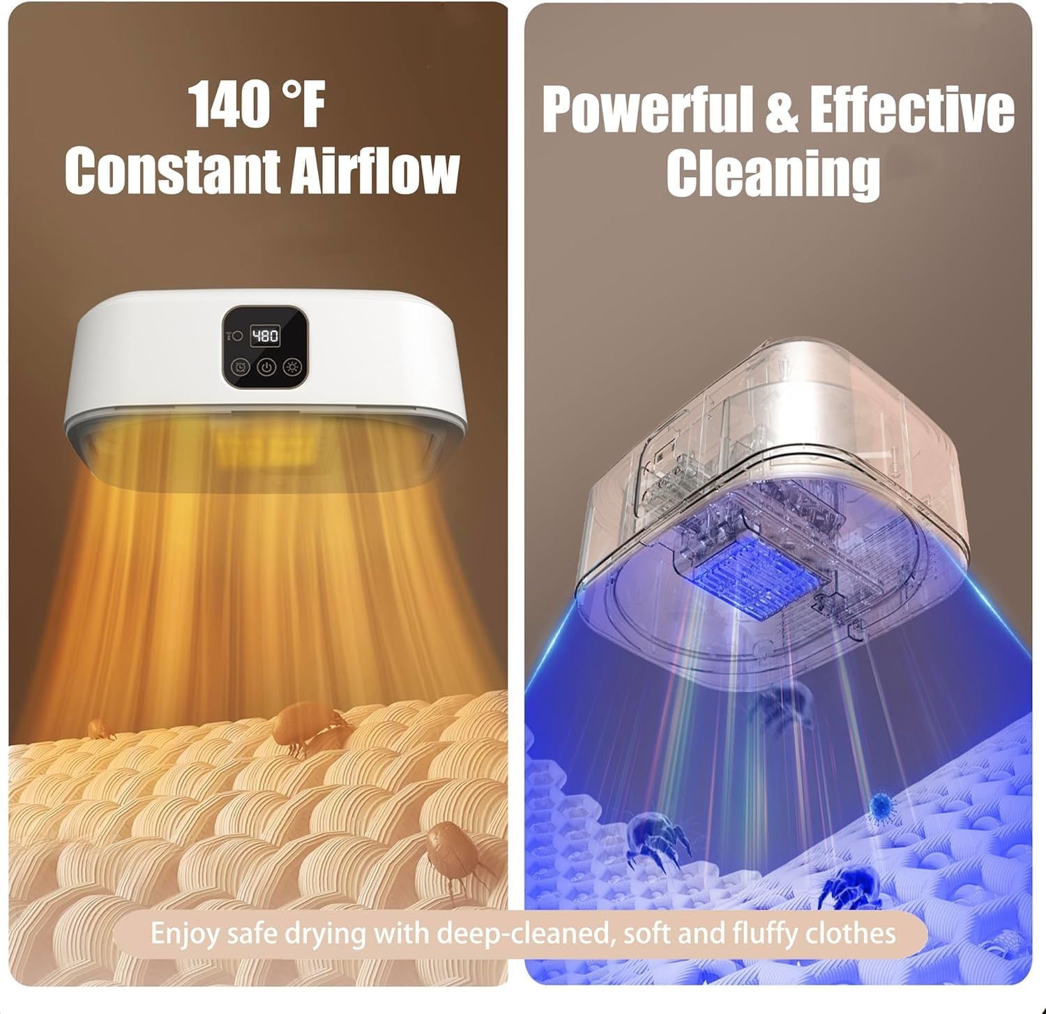 Mini Laundry Dryers with Remote Control, Small Compact Foldable Electric Drying Machine with Dry Bag for Travel,RV