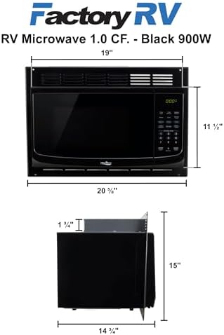 Tough Grade Black 1.0 Cu. Ft Microwave | 900W Output, 120V | Replaces High Pointe | Compact, Lightweight, One-Touch Controls,10 Power Levels Turntable, Timer, Child Lock