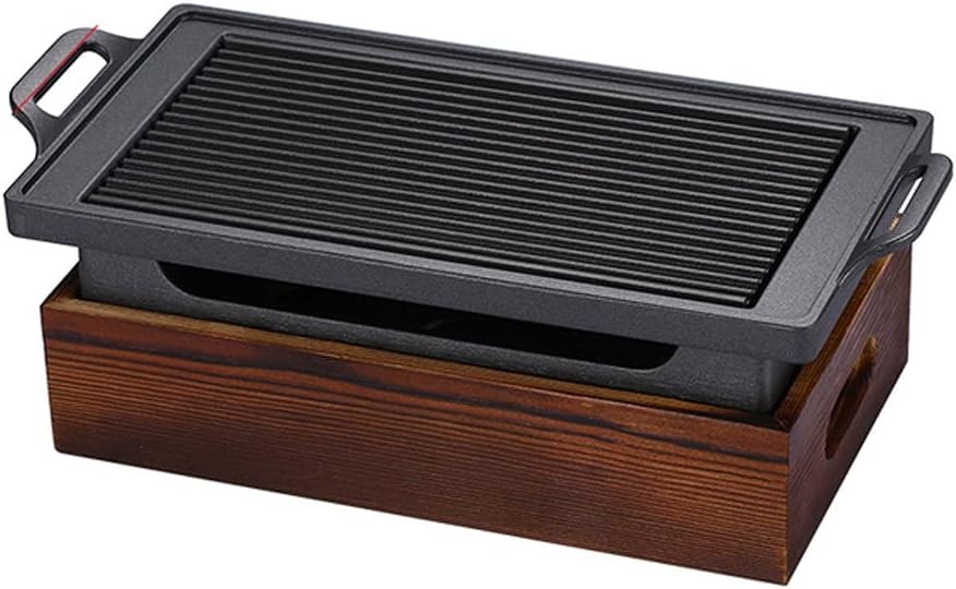 Smokeless Portable BBQ Grill Korean Japanese Barbecue Grill Charcoal BBQ Oven Alcohol Stove Household Non-Stick Cooking Tools