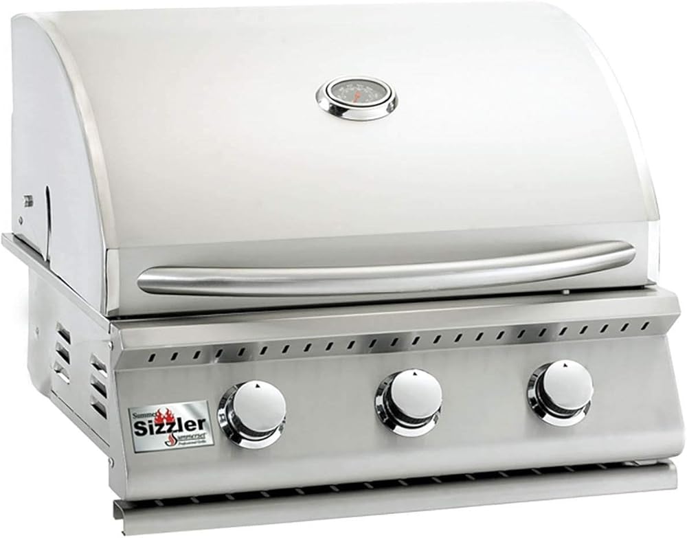 Summerset Sizzler Stainless Steel 26 Inch Natural Gas Propane Built in Grill