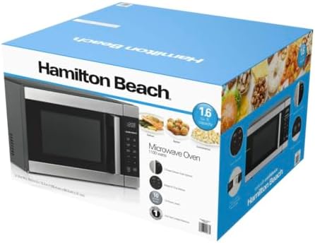 1.6 Cu ft Sensor Cook Countertop Microwave Oven in Stainless Steel, New