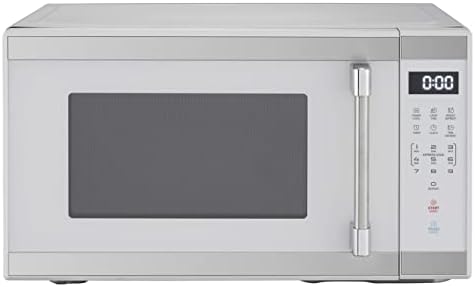 1.1 Cu. ft. 1000 W Mid Size Microwave Oven, 1000W, White Stainless Steel