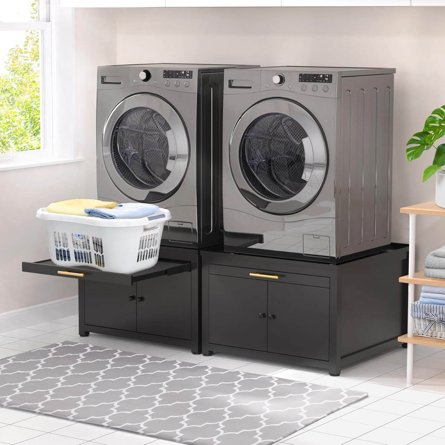 GDLF Laundry Pedestal Heavy Duty Metal Washer Dryer Pedestal 29