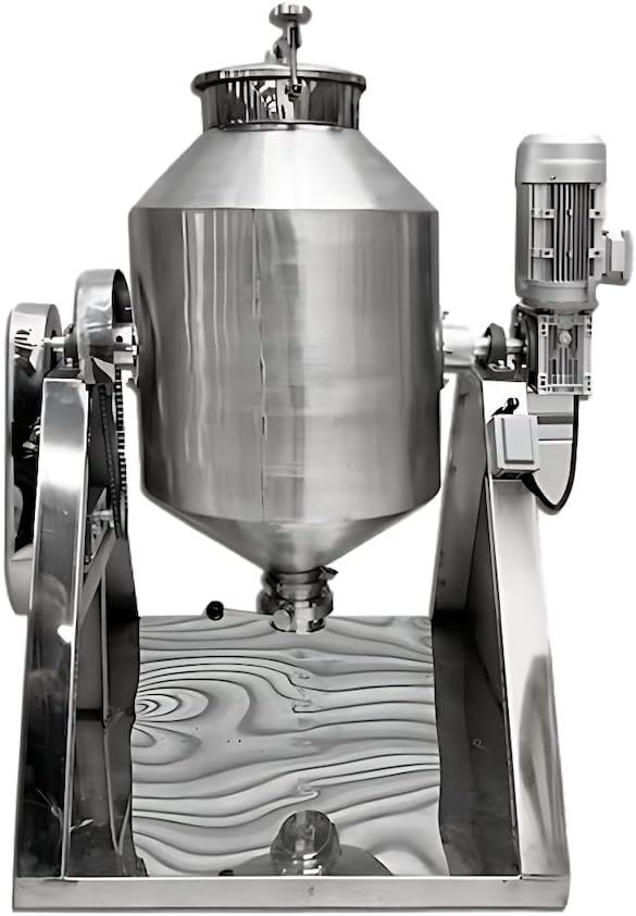 Stainless Steel Waist Drum Shape Mixing Machine Blending Equipment Flour Food Powder Premix Blender Double Cone Mixer