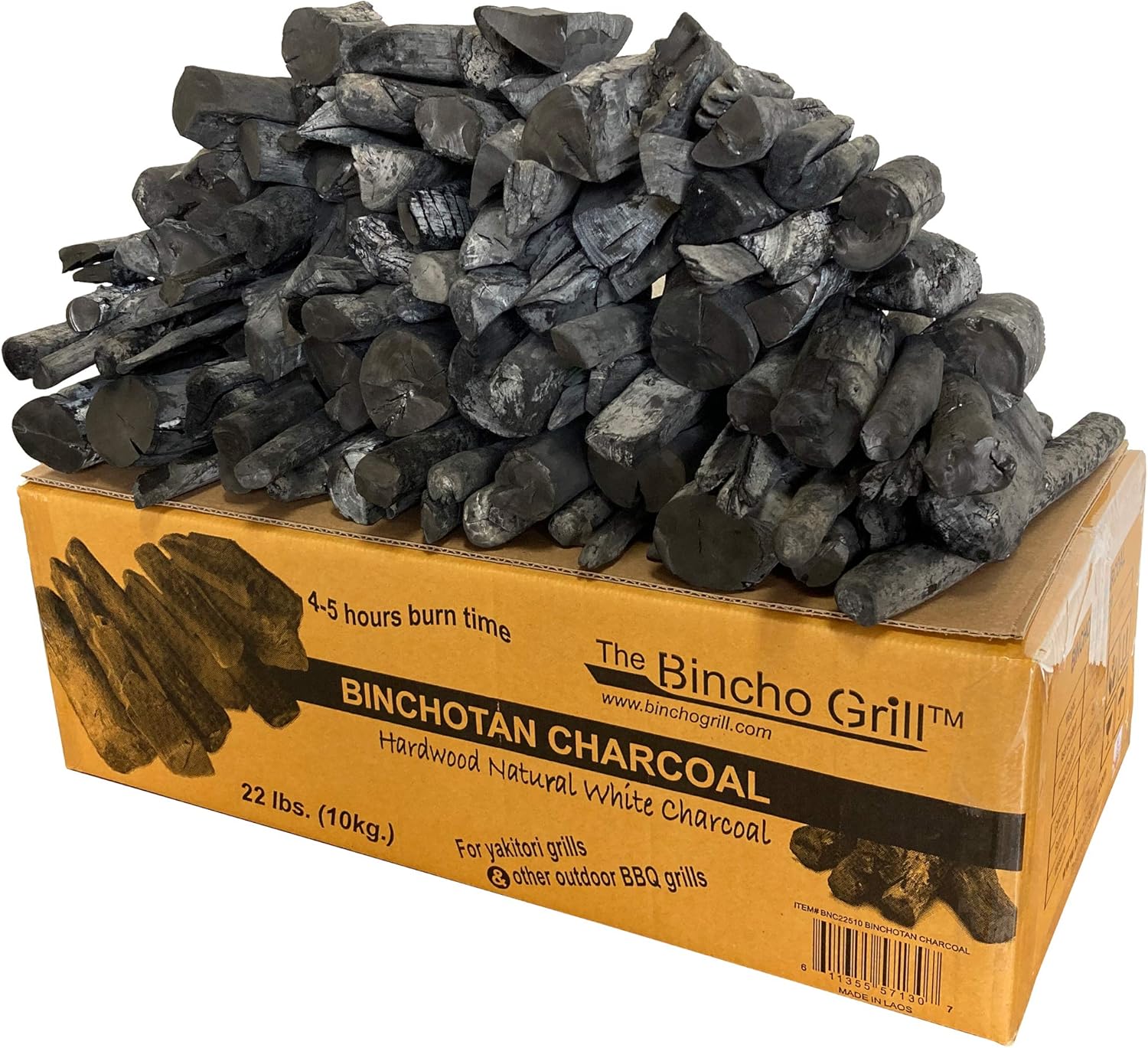 The Bincho Grill Binchotan Charcoal 22lbs. (10kg) High-Grade for Yakitori and Japanese BBQ Grills