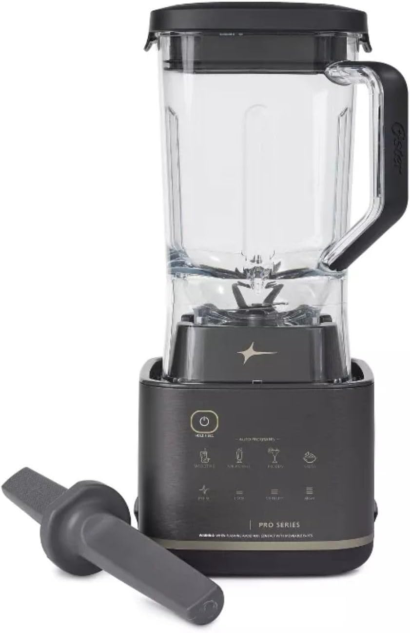 Oster 72-oz Black 1100-Watt Pulse Control Blender Pro Series with XL 9-Cup Tritan Jar and Tamper Tool