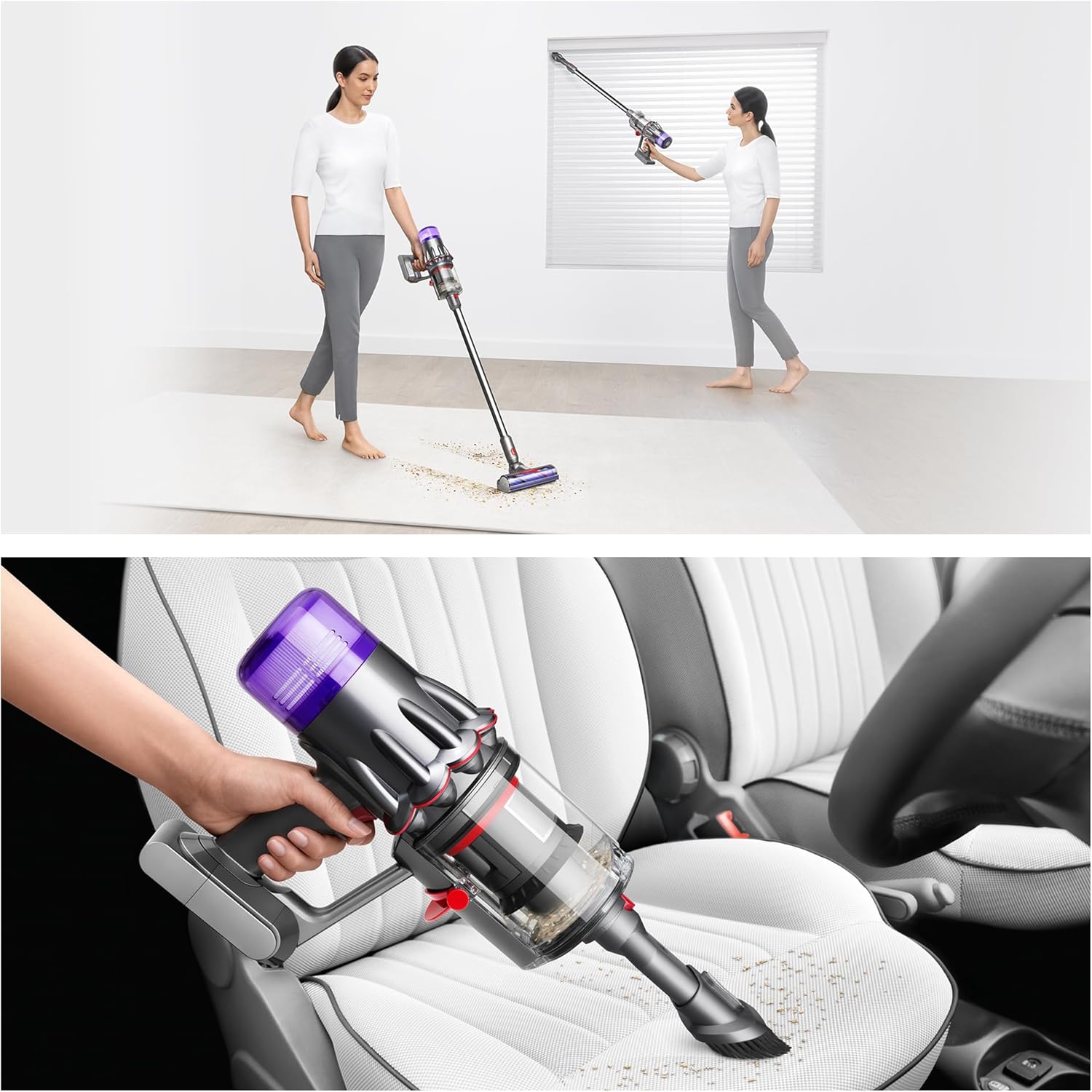 Dyson V9 Motorbar Cordless Vacuum, Cleans Hard Floors and Carpets, Detangles, Converts to Handheld, 100AW, 3 Power Modes, Up to 40 Minutes¹