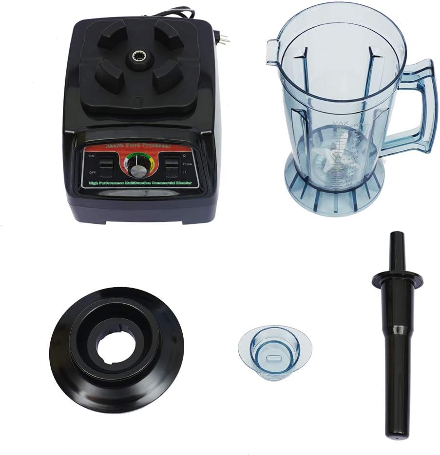 Commercial Blender, 132 Oz Professional Countertop Blender 2800 Watt Base, High Performance Ice Crusher - Large Smoothie Blender, Food Processor Frozen Fruit or Hot Soups Shakes, BPA-Free Jar