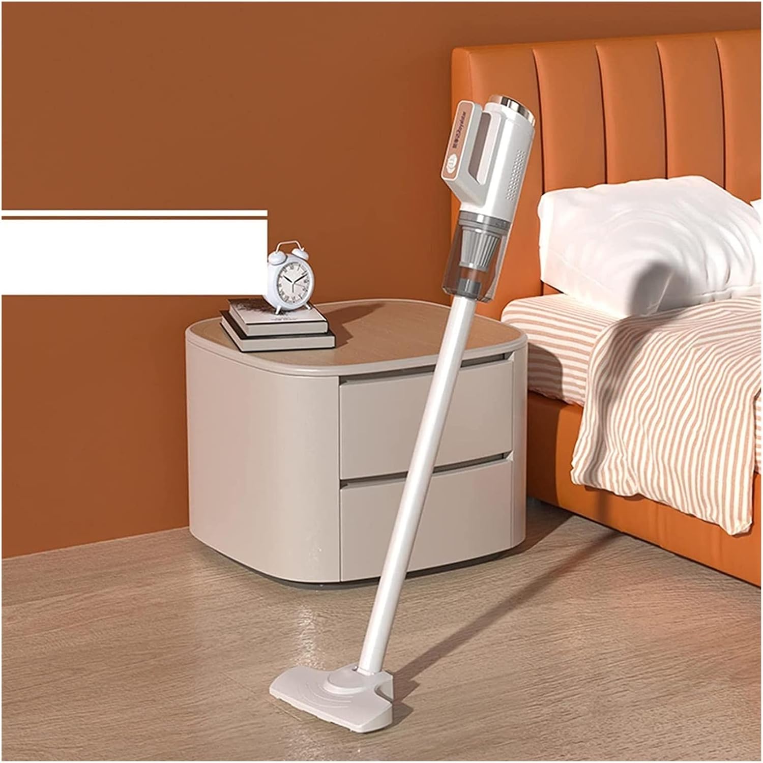 Cordless Stick Vacuum Cleaner, 120W Powerful Suction Stick Vacuum with 35 Mins Long Runtime, Lightweight Cordless Quiet Corners Vacuum Cleaner Aspirator for Home Carpet Sofa Hard Wood Floor Pet Hair（w