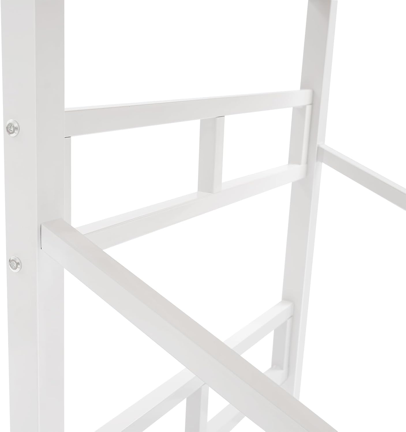 Heavy Duty Washer Dryer Stacking Rack Stand, 661lLBS Premium Iron Universal Washer Dryer Stand for Bathroom Laundry Room, 3-Level Adjustable Height (35.4in/37.4in/39.4in), White