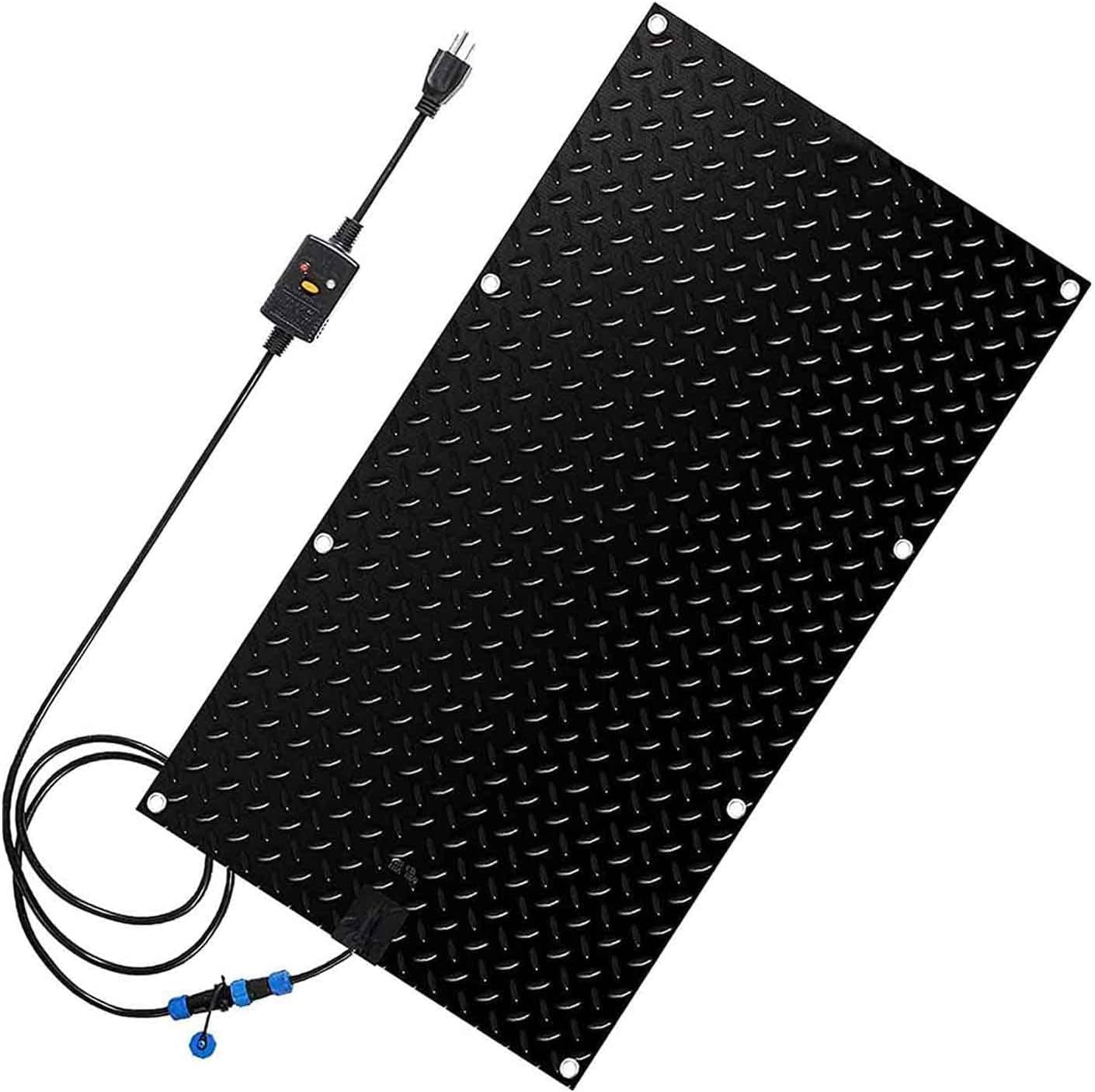 Heated Snow Melting Mats for Walkways -10x30in/10in x 35.4in/10x48in Residential Heated Outdoor Mats - Snow and Ice Melting Mat w/Power Cord, Non-Slip Heated Entrances, ( Color : 1Pcs , Size : 10x30in