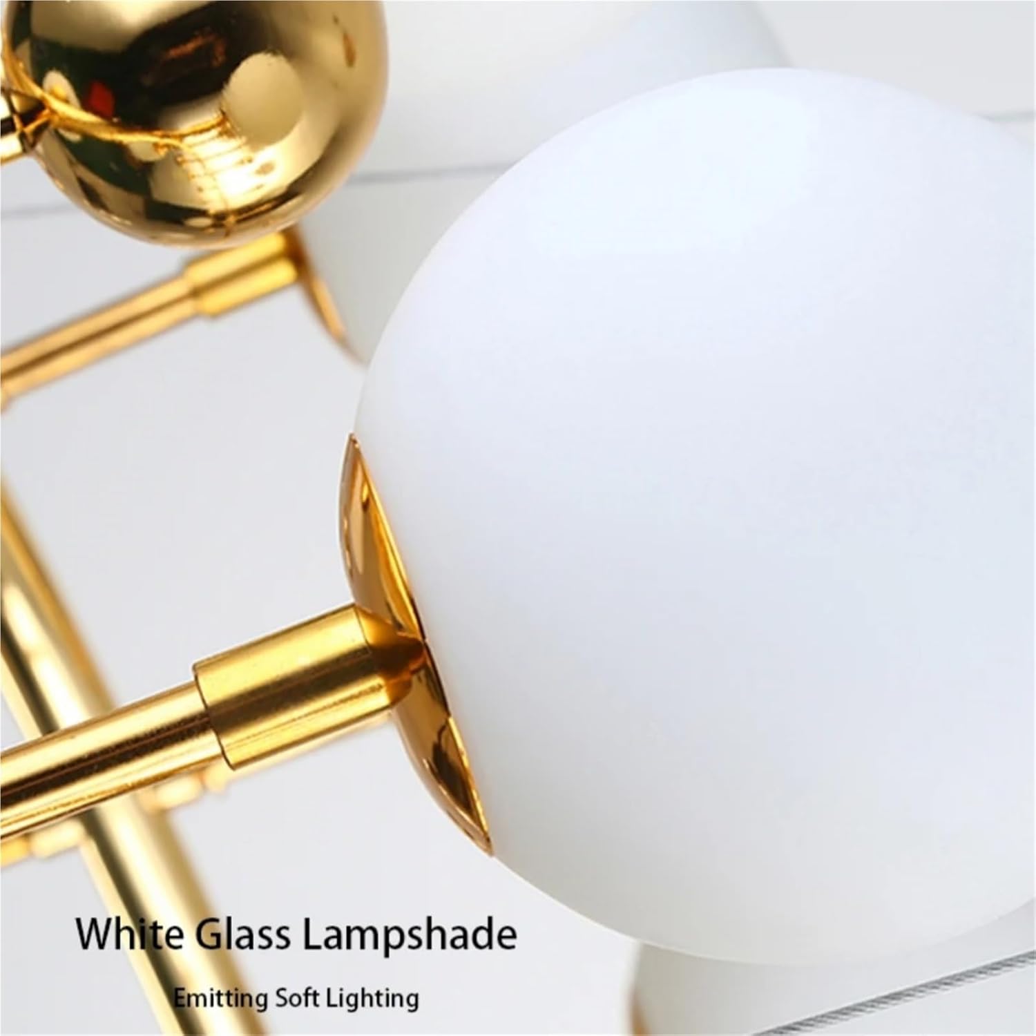 Living Room Modern Nordic Art Deco Glass Chandelier Ceiling Pendant Lighting Fixture Cottage Golden Hanging Lamps LED,Household