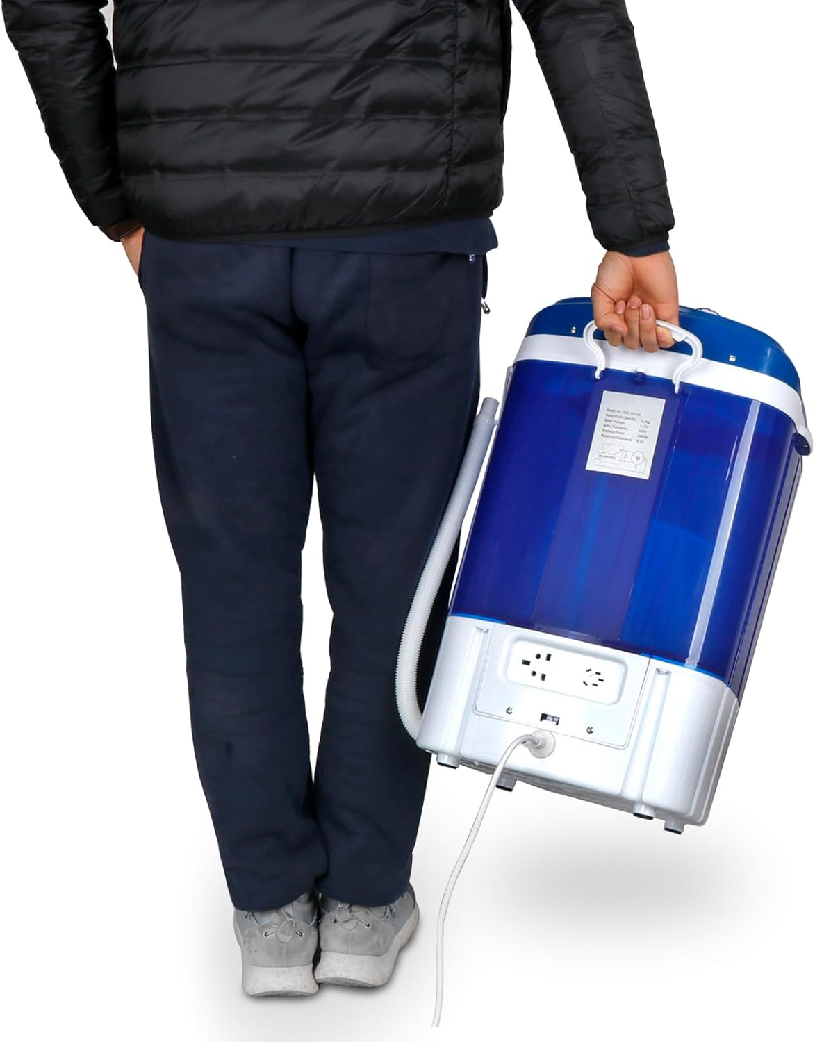 HomGarden 6.6lbs Portable Washing Machine Mini Washing Machine for Compact Laundry,ingle Tub Laundry Small Washer for Apartments, Dorms,Traveling, RV, Blue