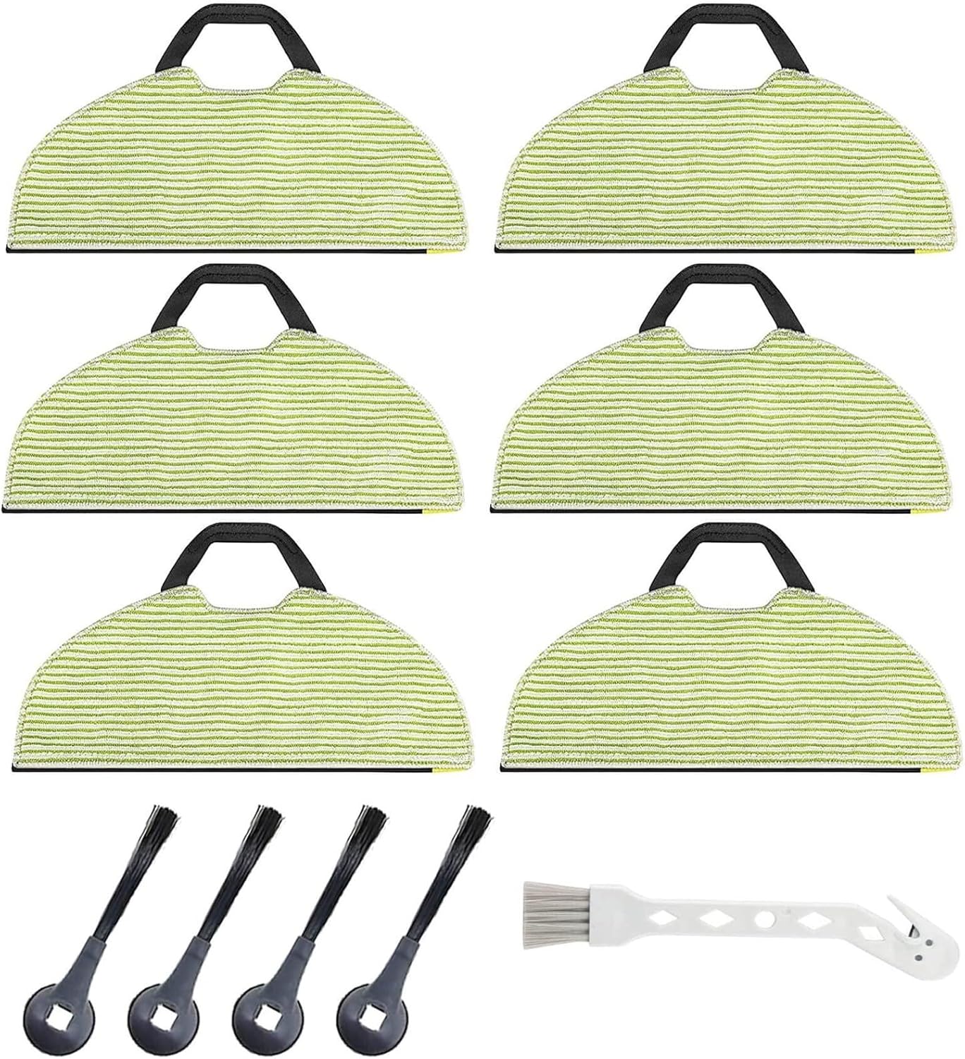 6-Pack Washable Mop Pads for Shark Robot Vacuum, Reusable Microfiber Pads Applicable to RV2610WA AV2610WA RV2620WD RV2410WD & AI Ultra Models