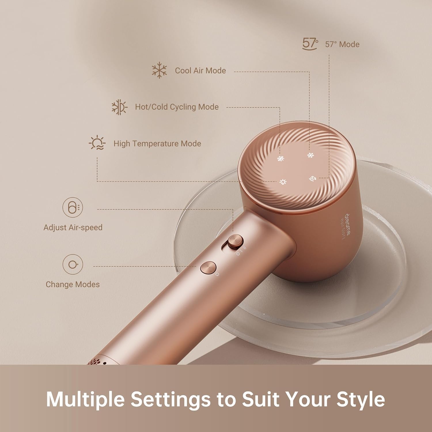 DREAME X50 Ultra White Robot Vacuum and Mop & Glory Combo High-Speed Hair Dryer