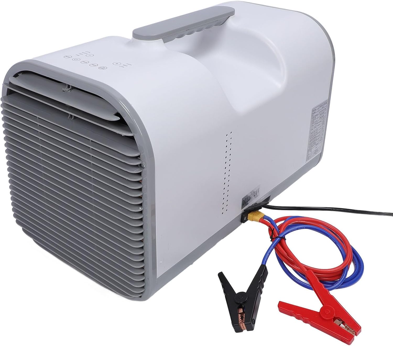 Portable AC Unit, 5200BTU Cooling Dehumidification Small Air Conditioner with Remote Control, Versatile Power Supply for Work Shop, Tent, RV, 12V 24V DC Air Conditioner (US Plug