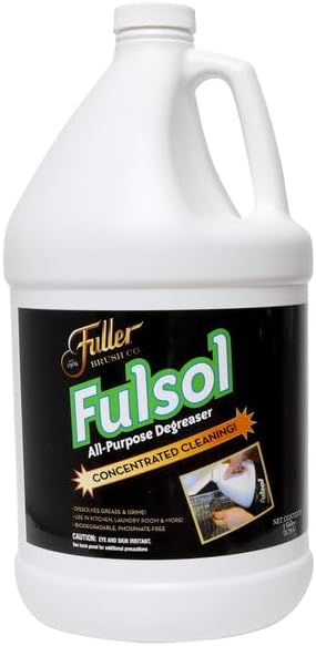 Fuller Brush Fulsol Heavy-Duty Degreaser 6 Gallons – Concentrated All-Purpose Cleaner – Cuts Grease, Grime, Oil & Stains on Tile, Glass, Laundry, Grills – Lemon Scent (Makes 360 Gallons)