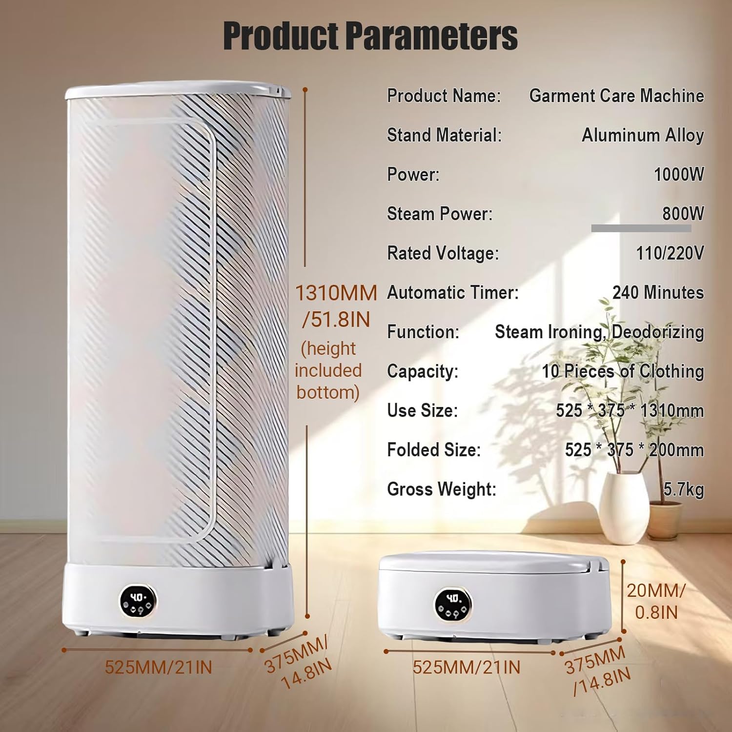 Steam Closet for Clothes Professional Grade Steam Dryer, Dual Sanitization (UV + Heat), 25% Larger Capacity, 3D Circulation, Today Wash, Today Wear, For Coats & Blankets