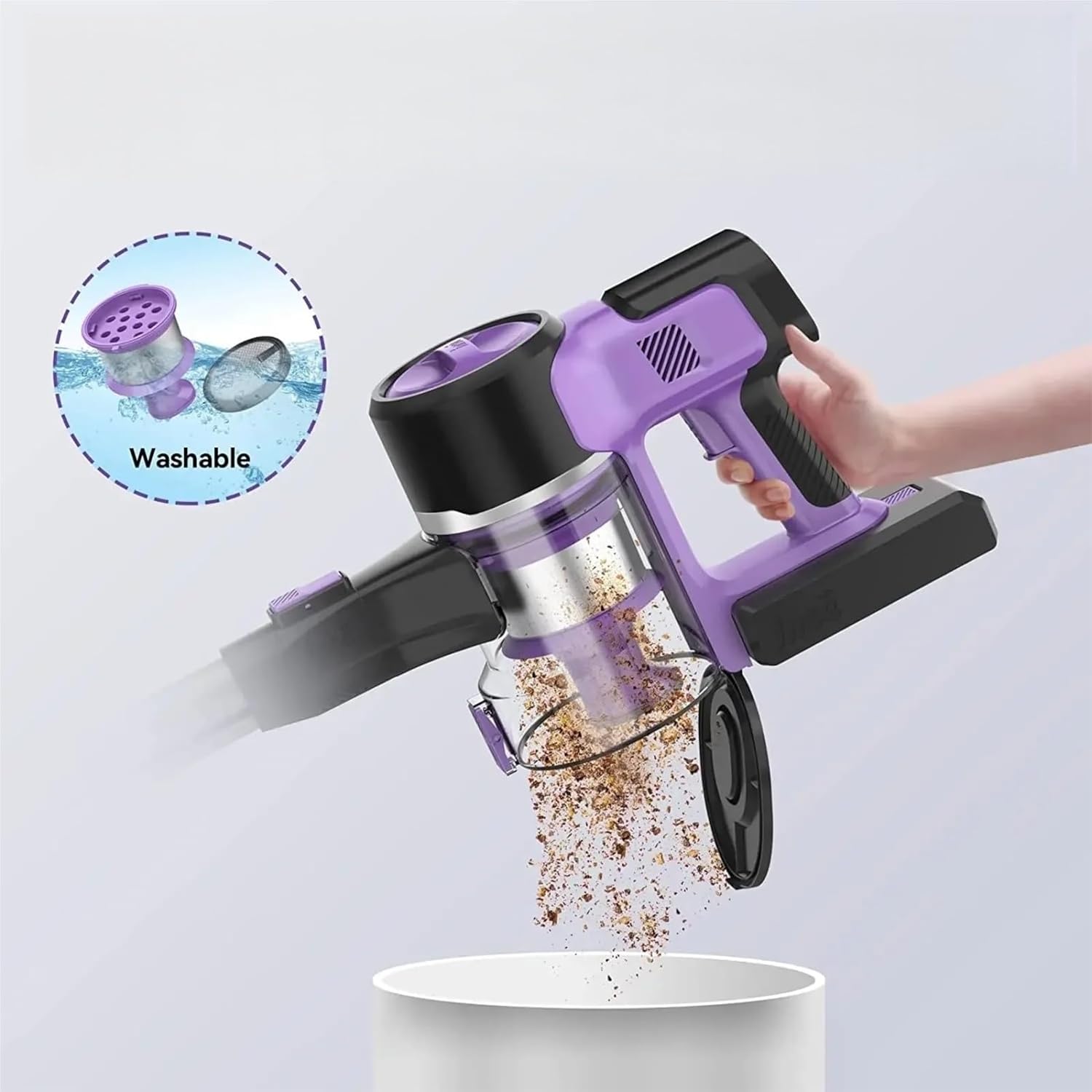 26Kpa 350W Stick Cordless Vacuum Cleaner 3-Speed Power Model for Hardwood Floor Compatible with INSE S10P