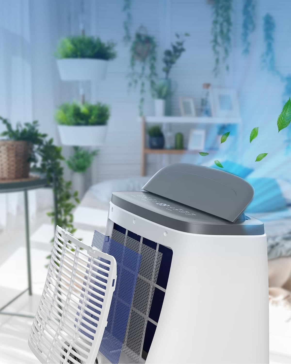 14000 BTU Portable Air Conditioner – 3-In-1 Cooling, Dehumidifying & Fan, Remote Control & Window Kit Included, Ultra Quiet for Bedroom, Office, and Living Room