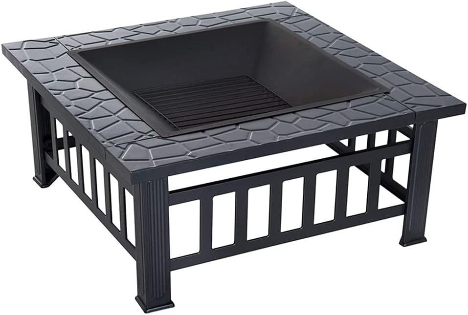 Fire Pit with Backyard Outdoor Fireplace Table Grill Camping Stove Fire Pit BBQ Outdoor Courtyard for Backyard Terrace