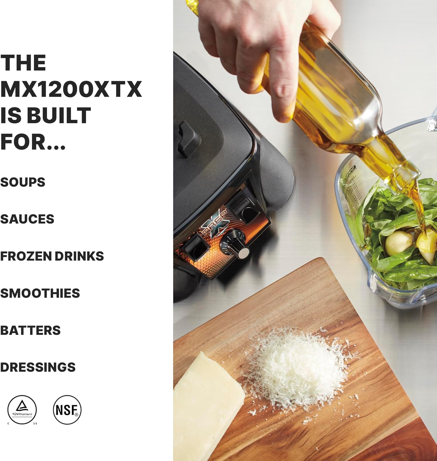 Waring Commercial MX1200XTX 3.5 HP Blender with Variable Speed Dial Controls and a 64 oz. BPA Free Copolyester Container, 120V, 5-15 Phase Plug